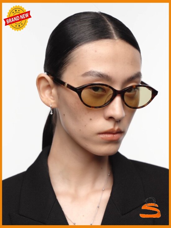 Retro Polarized Narrow Oval Sunglasses Geek Chic Trendy Unisex